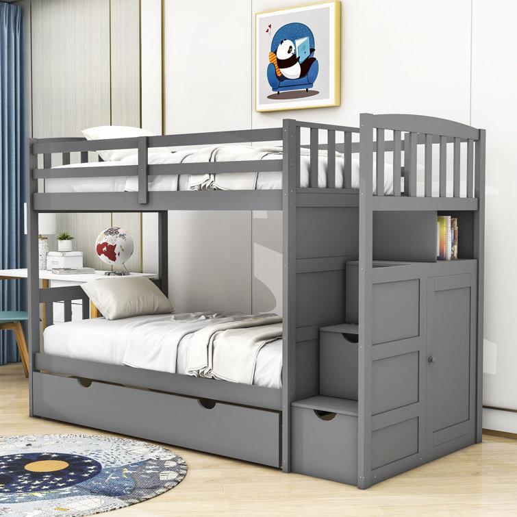 Convertible twin cheap bunk beds